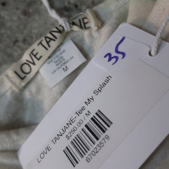 NWT Womens Love Tanjane Tee My Splash Off White, Multi Tie-Dye T-Shirt M - Picture 4 of 4